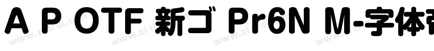 A P OTF 新ゴ Pr6N M字体转换